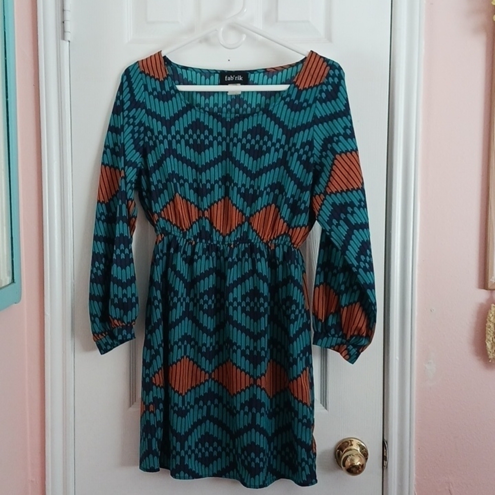 FAB'RIK LONG SLEEVE CUFFED MINI